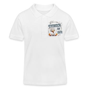 psychisch am ente lustige Sprüche Ente Wortwitz - Kinder Organic Poloshirt Mini Sprinter von Stanley/Stella - Weiß - Vorne