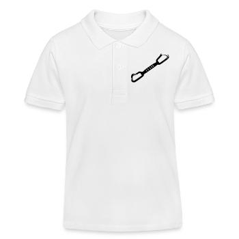express loop - Kids Organic Polo Shirt by Stanley/Stella - white - Front