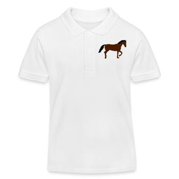 -Brauner- - Kinder Organic Poloshirt Mini Sprinter von Stanley/Stella - Weiß - Vorne