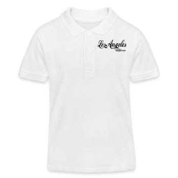 los angeles california - Kinder Organic Poloshirt Mini Sprinter von Stanley/Stella - Weiß - Vorne