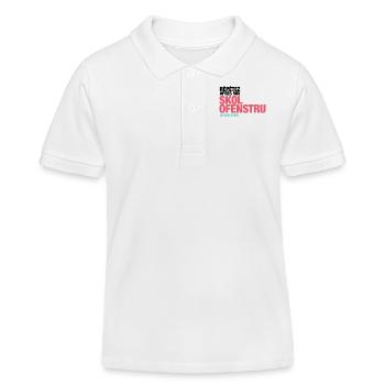 T-Shirt col v "Skol Ofenstru" - Polo enfant bio Stanley/Stella - blanc - Devant