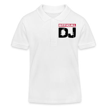 DJ - Kids Organic Polo Shirt by Stanley/Stella - white - Front