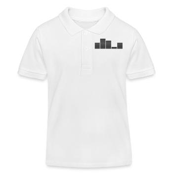 Music Bar Equalizer - Polo enfant bio Stanley/Stella - blanc - Devant