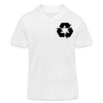 Recycler - Kinder Organic Poloshirt Mini Sprinter von Stanley/Stella - Weiß - Vorne