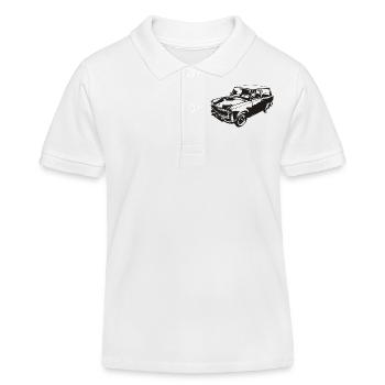  601 Kombi Trabi - Kinder Organic Poloshirt Mini Sprinter von Stanley/Stella - Weiß - Vorne