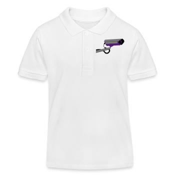 Überwachungskamera - Kinder Organic Poloshirt Mini Sprinter von Stanley/Stella - Weiß - Vorne
