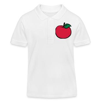 Apfel - Kinder Organic Poloshirt Mini Sprinter von Stanley/Stella - Weiß - Vorne