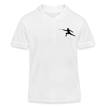 Fencer - Kinder Organic Poloshirt Mini Sprinter von Stanley/Stella - Weiß - Vorne