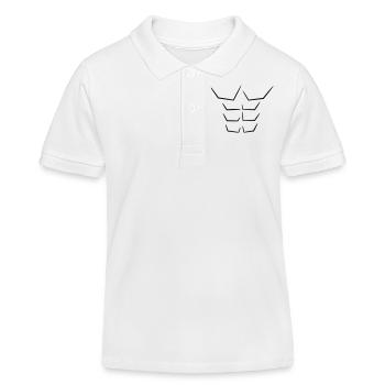 dessin abdos - Kinder Organic Poloshirt Mini Sprinter von Stanley/Stella - Weiß - Vorne
