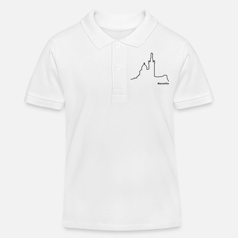 Marseille - Polo enfant bio Stanley/Stella - blanc