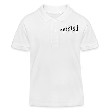 Evolution Of Golf - Kinder Organic Poloshirt Mini Sprinter von Stanley/Stella - Weiß - Vorne