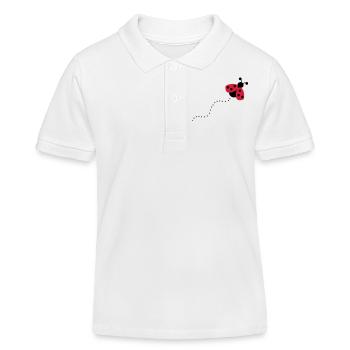 Ladybug - Kids Organic Polo Shirt by Stanley/Stella - white - Front