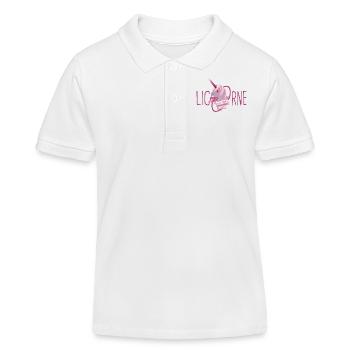 Je suis une licorne - Polo enfant bio Stanley/Stella - blanc - Devant