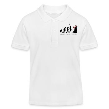 evolution_tanzpaar_b_2c - Polo enfant bio Stanley/Stella - blanc - Devant