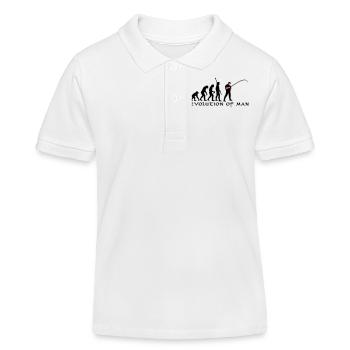 evolution_angler_b_2c - Kinder Organic Poloshirt Mini Sprinter von Stanley/Stella - Weiß - Vorne