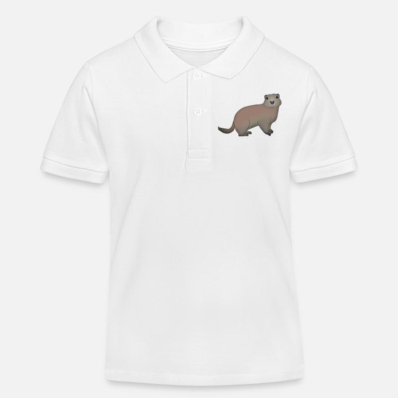 Marmotte - Polo enfant bio Stanley/Stella - blanc