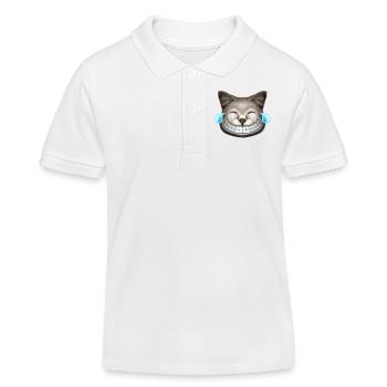 EMOTIONS CATBURST LACHEN - Kinder Organic Poloshirt Mini Sprinter von Stanley/Stella - Weiß - Vorne