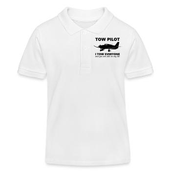 towpilot dr400 robin - Kinder Organic Poloshirt Mini Sprinter von Stanley/Stella - Weiß - Vorne