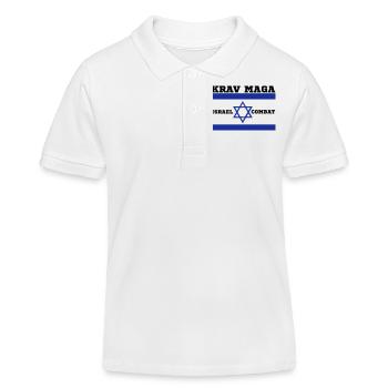 Krav Maga - Kinder Organic Poloshirt Mini Sprinter von Stanley/Stella - Weiß - Vorne