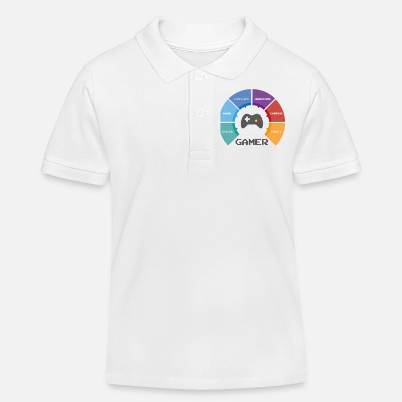 roue de jeu - Polo enfant bio Stanley/Stella - blanc