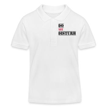 Bitte nicht stören - Kinder Organic Poloshirt Mini Sprinter von Stanley/Stella - Weiß - Vorne