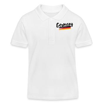 Drapeau de l’Allemagne – pavillon de l’Allemagne - Polo enfant bio Stanley/Stella - blanc - Devant