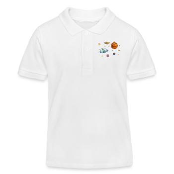 bb Alien - Polo enfant bio Stanley/Stella - blanc - Devant