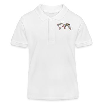 Le monde de hipsters - Polo enfant bio Stanley/Stella - blanc - Devant