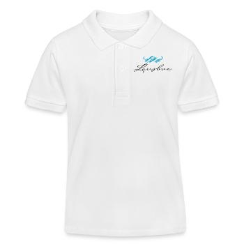 lausbua mit bayrischen bart - Kinder Organic Poloshirt Mini Sprinter von Stanley/Stella - Weiß - Vorne