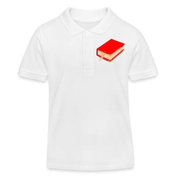 Buch - Kinder Organic Poloshirt Mini Sprinter von Stanley/Stella - Weiß - Vorne