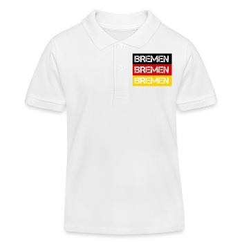 STADT BREMEN, DEUTSCHLAND - Kinder Organic Poloshirt Mini Sprinter von Stanley/Stella - Weiß - Vorne