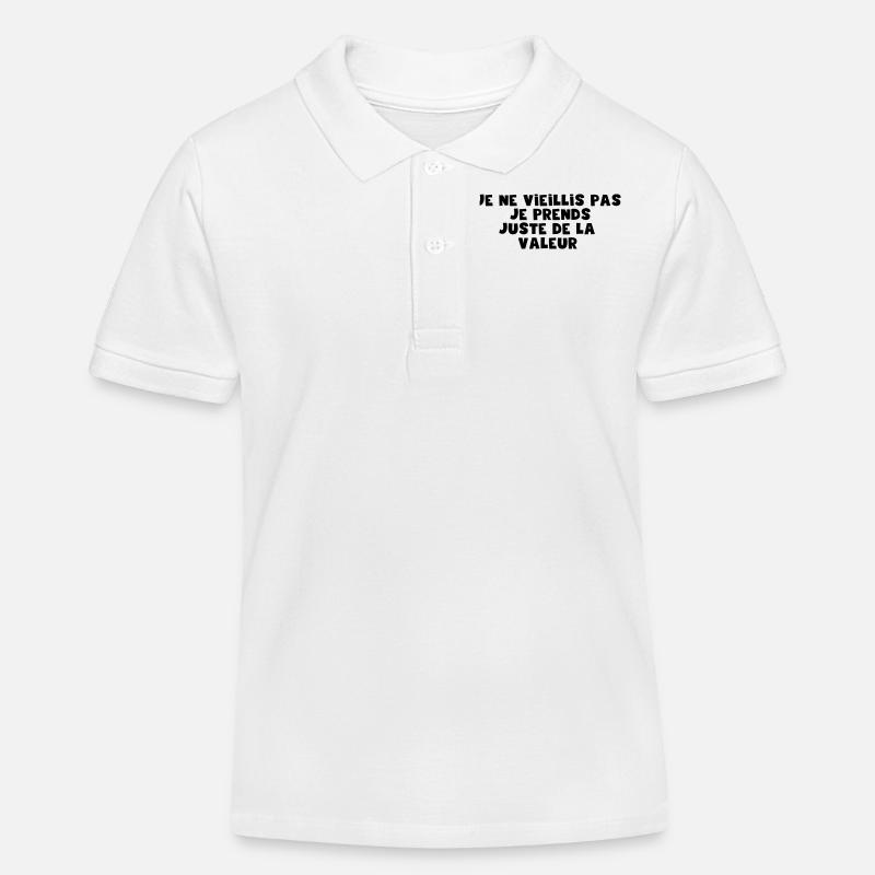 juste de la valeur - Polo enfant bio Stanley/Stella - blanc