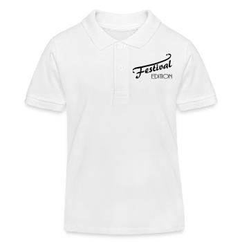 Festival Edition I - Kinder Organic Poloshirt Mini Sprinter von Stanley/Stella - Weiß - Vorne