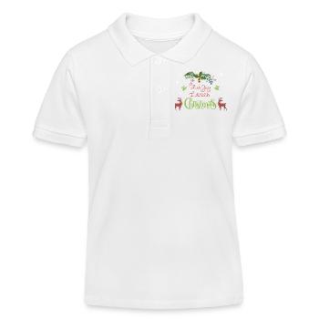 Noël Guy Amour de Noël cadeau de Noël - Polo enfant bio Stanley/Stella - blanc - Devant