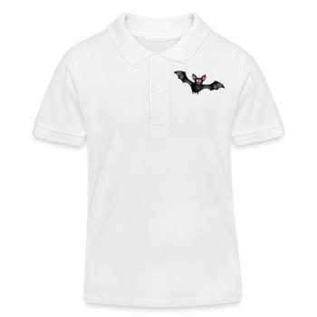 Bat - Kids Organic Polo Shirt by Stanley/Stella - white - Front