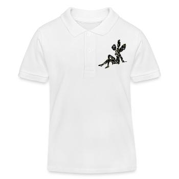 Fee Elfe - Kinder Organic Poloshirt Mini Sprinter von Stanley/Stella - Weiß - Vorne