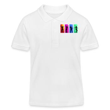 ballerina ballett dance dancer tanz taenzer yoga45 - Kinder Organic Poloshirt Mini Sprinter von Stanley/Stella - Weiß - Vorne