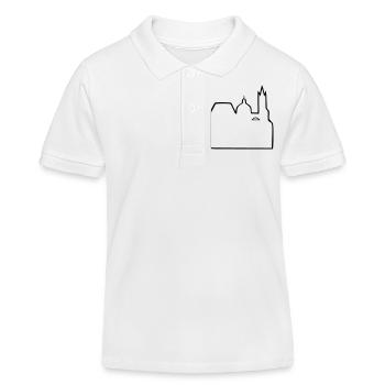 Aachener Dom Aachen - Kinder Organic Poloshirt Mini Sprinter von Stanley/Stella - Weiß - Vorne
