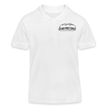 Sandwich Sandwich Bread Gift Gift Idea - Kids Organic Polo Shirt by Stanley/Stella - white - Front