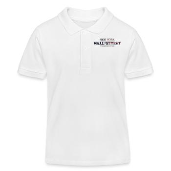 New York Wall Street - Polo enfant bio Stanley/Stella - blanc - Devant