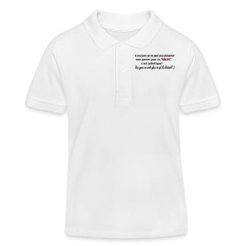HUMOUR T-shirt sympa RELOU - Polo enfant bio Stanley/Stella - blanc - Devant