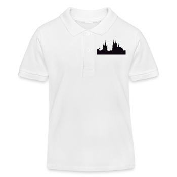 Panorama de Cologne ! Dom Köln Carnaval - Polo enfant bio Stanley/Stella - blanc - Devant