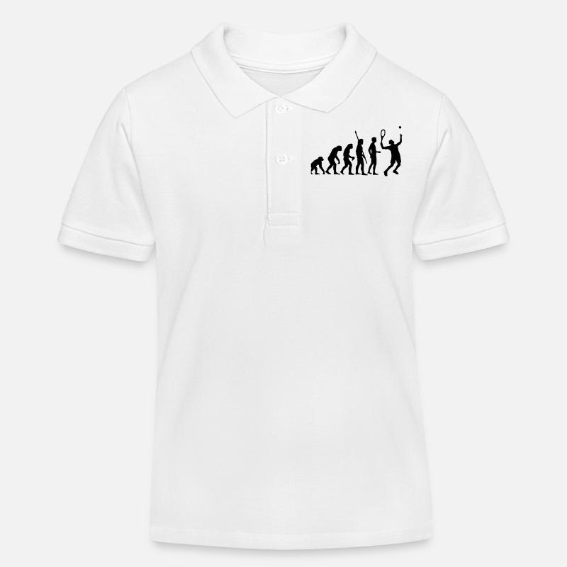 evolution_tennis_b_1c - Polo enfant bio Stanley/Stella - blanc