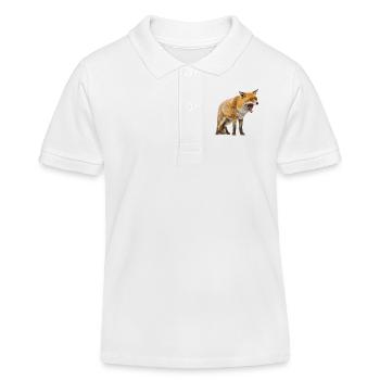 Fuchs - Kinder Organic Poloshirt Mini Sprinter von Stanley/Stella - Weiß - Vorne