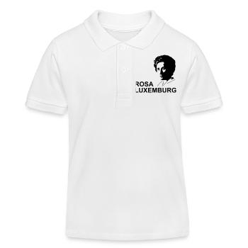 Rosa Luxemburg - Girly Shirt - Kinder Organic Poloshirt Mini Sprinter von Stanley/Stella - Weiß - Vorne
