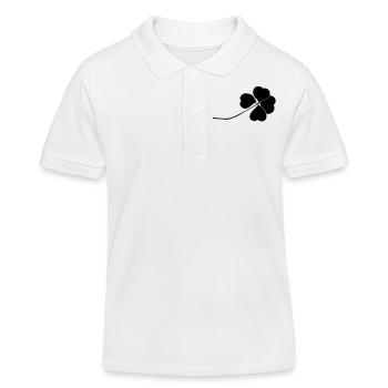 Kleeblatt - Kinder Organic Poloshirt Mini Sprinter von Stanley/Stella - Weiß - Vorne