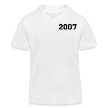 2007 - Kinder Organic Poloshirt Mini Sprinter von Stanley/Stella - Weiß - Vorne