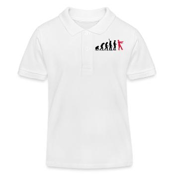 Zombie Evolution (zweifarbig) - Kinder Organic Poloshirt Mini Sprinter von Stanley/Stella - Weiß - Vorne