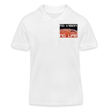 Mars: No vision, no life - Kinder Organic Poloshirt Mini Sprinter von Stanley/Stella - Weiß - Vorne