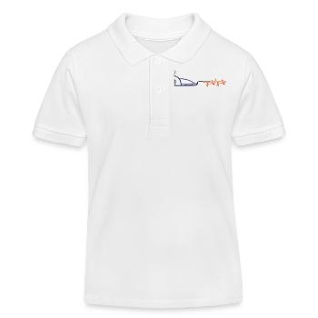 Huskies - Kids Organic Polo Shirt by Stanley/Stella - white - Front
